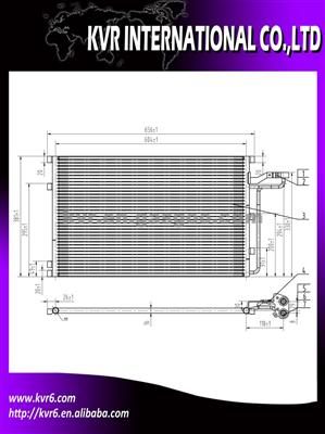 Car Air Conditioning System Condenser For VOLVO S40 II/V50/C30 2.5T 06 OEM 30647931/30741044