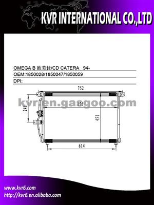 Air Conditioner Condenser For OPEL OMEGA B Oem 1850028