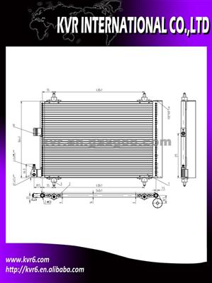 Auto Air Conditioning System Condenser For CITROEN XSARA PICASSO 00 OEM 6455Y9/6455AT/6455CV/9637416580