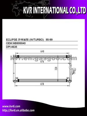 Auto Air Conditioning Condenser For MISUBISHI OEM MB899040