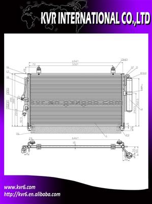 Condenser For MITSUBISHI OUTLAND 05-06 OEM MR958462