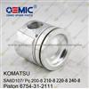 Komatsu SA6D107 Engine Parts Liner Kits Overhaul Kits PISTON