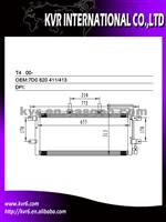Car A/C Condenser For VOLKSWAGEN TRANSPORTER T4 Oem 7D0 820 411