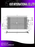 Car Aluminum Condenser For HYUNDAI OEM 97606-1U100
