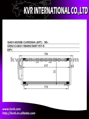 Oe Quality Condenser For VOLVO S40/V40 (MT) Oem CAB311B085