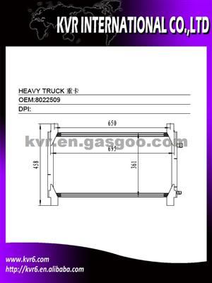 Auto Conditioning System Condenser For VOLVO HEAVY TRUCK Oem 8022509