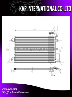 Auto Aluminum Condenser For RENAULT OEM 7700434383/7702233492