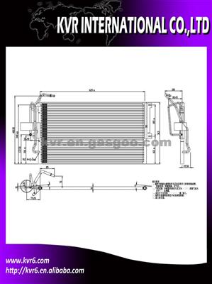 Auto Air Condition Condenser For OPEL OEM 52485274 1850065 1618114 52499908