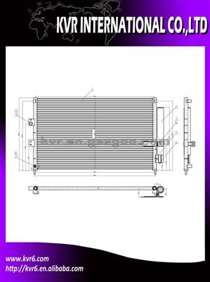 Car Air Condition Condenser For HONDA OEM 80110-SNA-A42