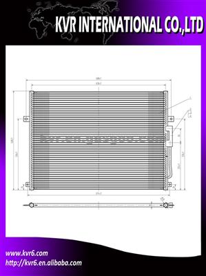 Auto Air Conditioning System Condenser For CHRYSLER OEM 55115918AB / 55115863 / 55115918AC