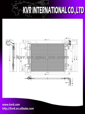 Condenser For VOLKSWAGEN OEM 5ND820411