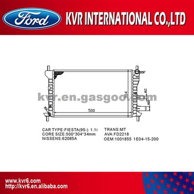 Auto Aluminum Radiator For FORD FIESTA 1.1 OEM 1001855/1E0415200