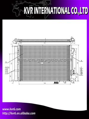 Auto Aluminum Condenser For KIA OEM 97606-08500