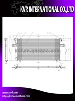 Auto Aluminum Condenser For NISSAN OEM 92111-5E900