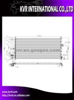 Good Quality AC Auto Aluminum Condenser For NISSAN OEM 92100-5M000/92100-4Z010 92100-YS100