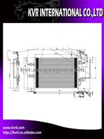 Car Air Conditioner Condenser For CHEVROLET OEM 1850086