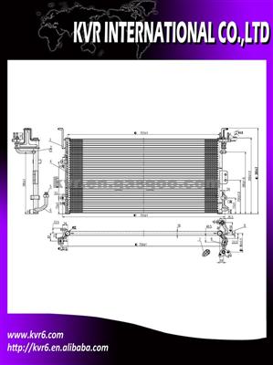 Auto Air Conditioning Condenser For HYUNDAI OEM 97606-38001/97606-38002/97606-38003