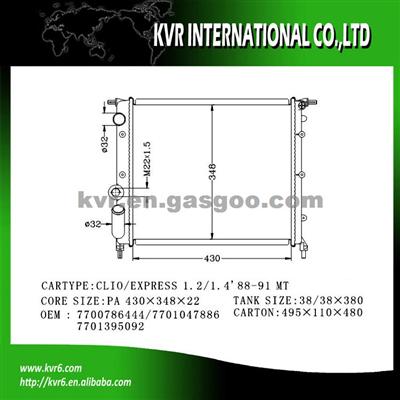 Cooling Radiator For RENAULT EXPRESS OEM 7700786444