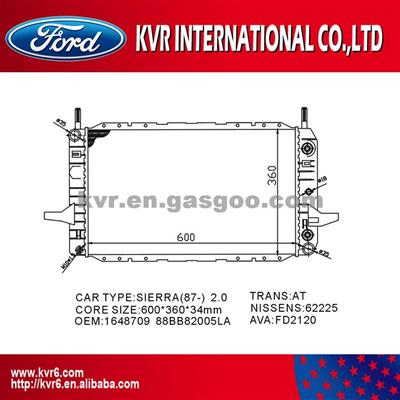 Car Cooling System Radiator For FORD SIERRA 2.0 I OEM 1648709/88BB8005LA