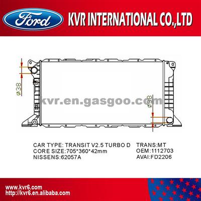 Radiator Manufacturer For FORD TRANSIT 2.5D OEM 1112703/7045711/94VB8005DC/DB