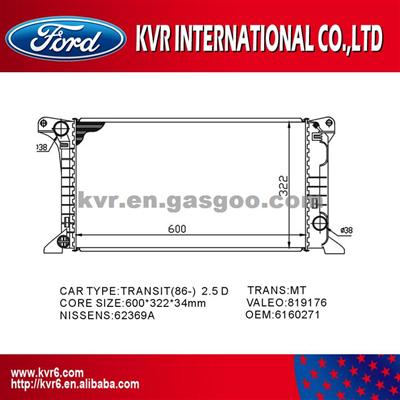 OE Quality Radiator For FORD TRANSIT 2.5 D OEM 6160271/6160274/86VB8005BB