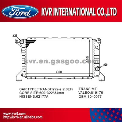 UNIVERSAL COOLING SYSTEM Radiator For FORD TRANSIT 2.0 I OEM 92VB8005BC/1040077