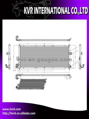 Aftermarket Ac Condenser For NISSAN OEM 92110-BM-400 92110-AU400 92100-BV000