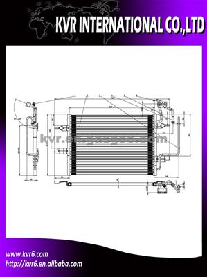 Car Air Conditioner Condenser For CHEVROLET OEM 1850086