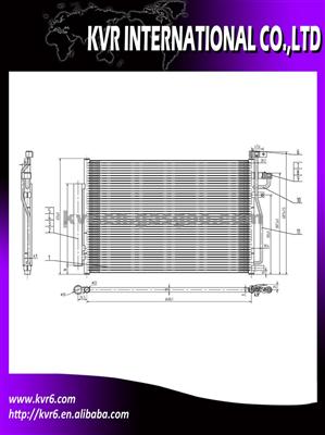 Car Air Conditioning System Condenser For CHEVROLET OEM 4803973 96436393