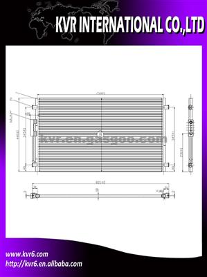 Car Air Condition Condenser For CHRYSLER OEM 04809227AD 4809267AC 4809267AB 4809227