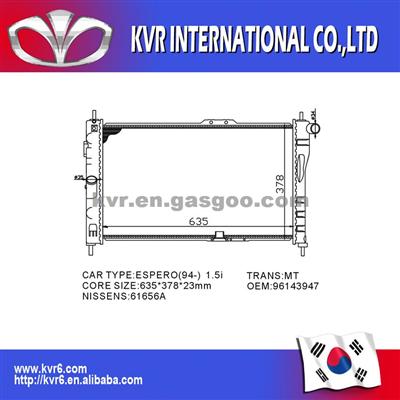 Daewoo Auto Radiator For ESPERO 96143947