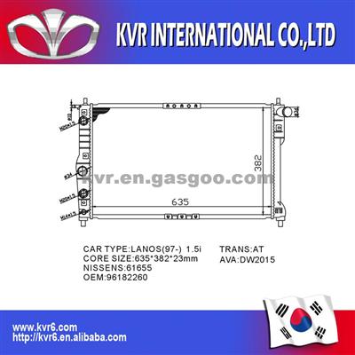 Daewoo Auto Radiator For LANOS 96182261/96182260