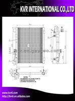 Automotive Air Condenser For DODGE OEM 5072993AA 5072993AB