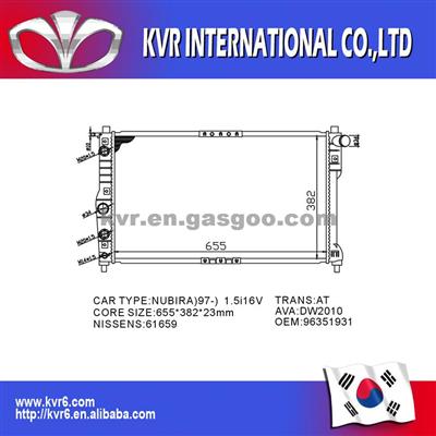 Auto Radiator For Daewoo NUBIRA 96351931/96181369