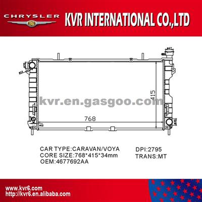 Brazed Radiator For CHRYSLER TOWN/COUNTRY OEM 4677692AA