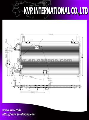 Car Ac Condenser For DAEWOO OEM 96178311 / 96164823 / 96265216