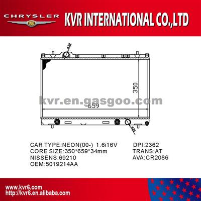 Mechanical Radiator For CHRYSLER NEON II 1.6i 16V OEM 5019214AA