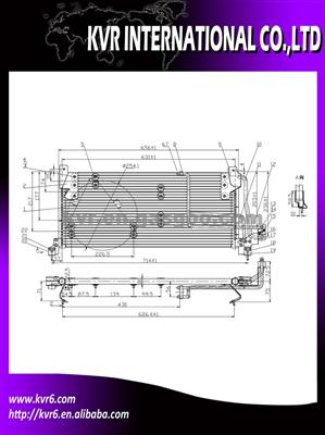 Auto Conditioning System Condenser For OPEL OEM 1618046/90508174/1618108/90511659/1618016/1850051/90486845