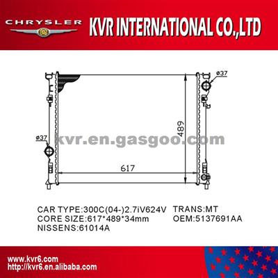 Complete Radiator For CHRYSLER 300 C 2.7 OEM 5137691AA/5170742AA/5137692AA