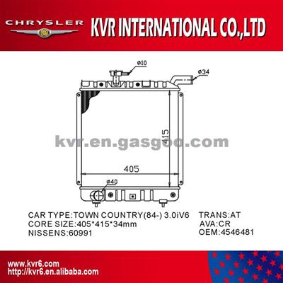 Competitive Price Radiator For CHRYSLER TOWN/COUNTRY 3.0 I OEM 4546481/4546482