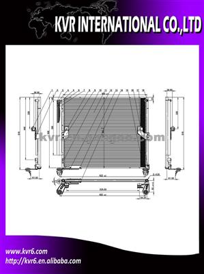 Car Air Conditioner Condenser For TOYOTA OEM 88460-60430