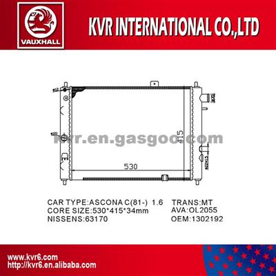 Auto Cool Radiator For VAUXHALL ASTRA A 1.6 OEM 1302192