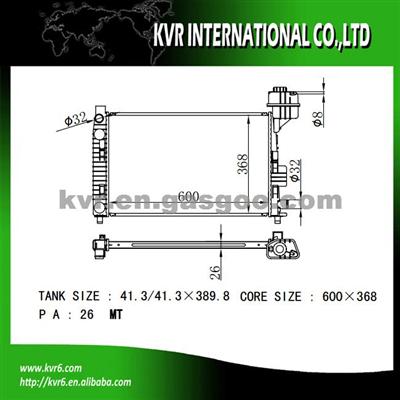 Competitive Price Radiator For BENZ A-CLASS W168 OEM 1685000302 1685000602