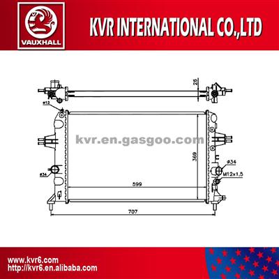 Aluminum Car Radiator For VAUXHALL ASTRA G 1.6 I TWINPORT OEM 1300270/93179909