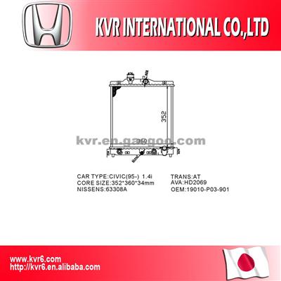 Auto Aluminum Radiator For HONDA OEM 19010-P03-903 19010-P03-901 19010-P28-A03