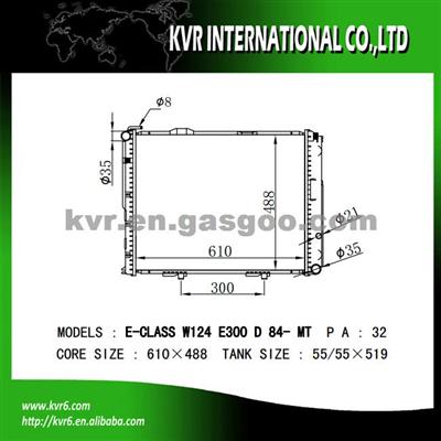 Auto Engine Cooling Radiator For BENZ E-CLASS W124 OEM 1245002202