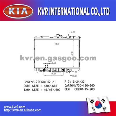 Radiator For Kia CARENS OK2KC-15-200