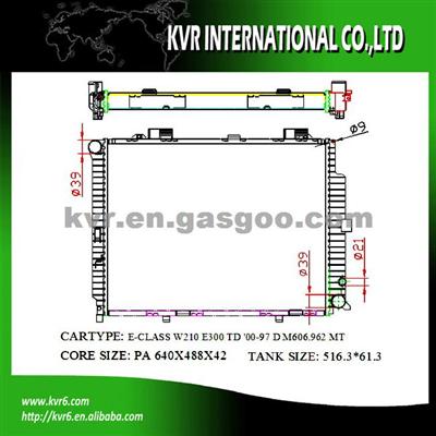 Competitive Price Radiator For BENZ E-CLASS W210 OEM 2105003203