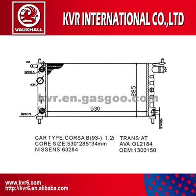 UNIVERSAL COOLING SYSTEM Radiator For VAUXHALL CORSA B 1.2i OEM 1300150/90410048