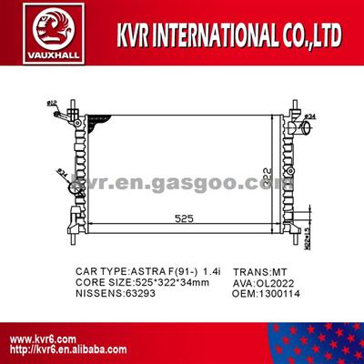 Performance Aluminum Radiator For VAUXHALL ASTRA F 1.4 I OEM 1300114/90411883